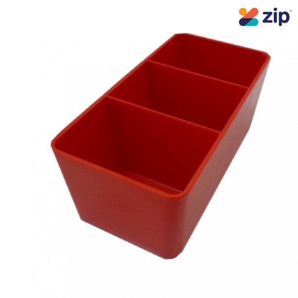 EXACTAPAK ML3 - 167x78x32mm Red Deep Three Compartment Tubs for MULTI10